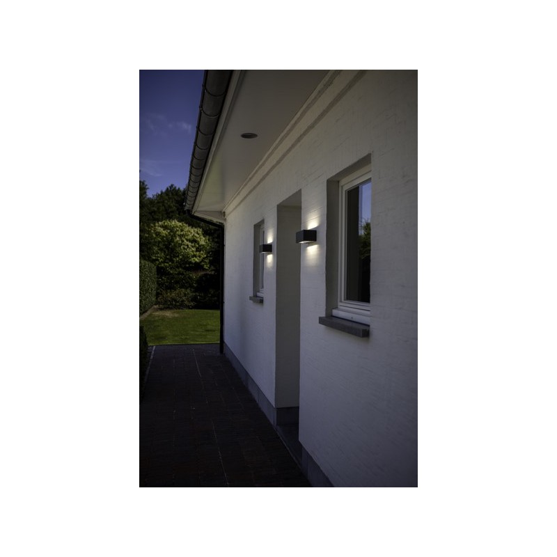 Lutec Lampa zewnętrzna ścienna GEMINI 5189112012 czarny