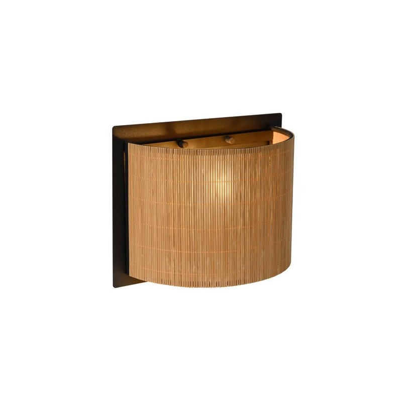 Lucide Kinkiet MAGIUS 03229/01/30 drewno jasne i ciemne, czarny