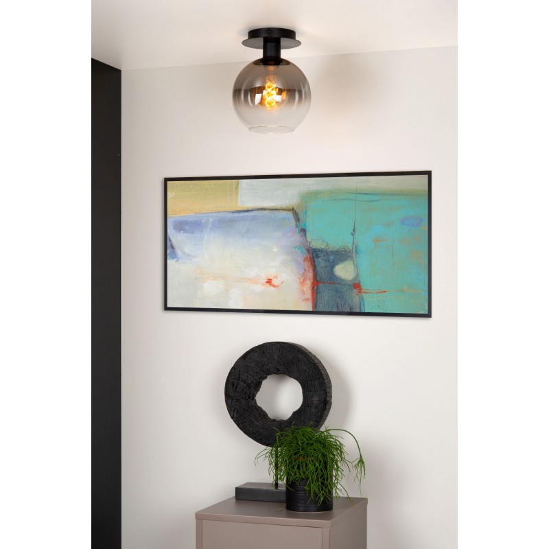 Lucide Lampa natynkowa MARIUS 74114/01/30 czarny, szary i odcienie szarości