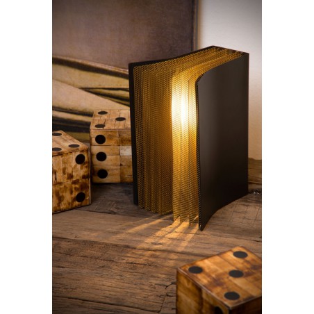 Lucide Lampa stołowa EXTRAVAGANZA LIVRET 78596/01/30 czarny, złoty i odcienie złota