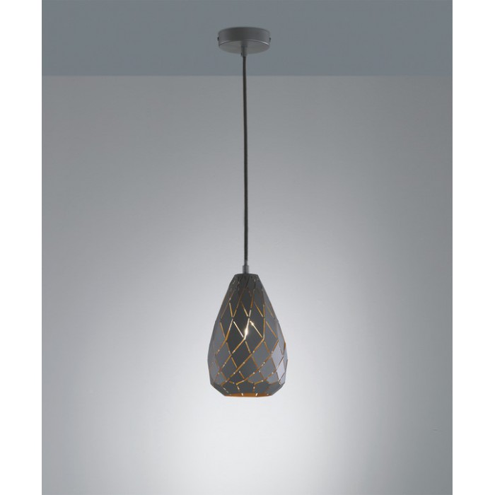 Trio Lampa wisząca nowoczesna ONYX 301300142 antracyt