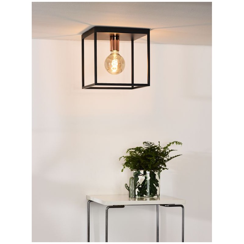 Lucide Lampa natynkowa ARTHUR 08124/01/30 czarny, miedziany