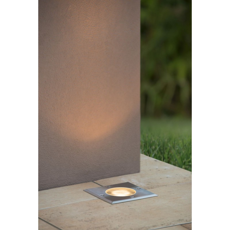 Lucide Lampa zewnętrzna stojąca BILTIN 11800/01/12 srebrny i odcienie srebra