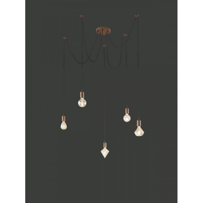 Trio Lampa wisząca nowoczesna CORD 310100562 miedziany