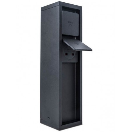 Lutec Lampa zewnętrzna stojąca MAINS 9702202012 czarny