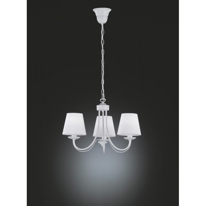 Trio Lampa wisząca klasyczna CORTEZ 110600331 biały