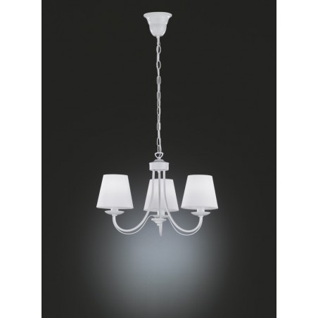 Trio Lampa wisząca klasyczna CORTEZ 110600331 biały