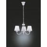 Trio Lampa wisząca klasyczna CORTEZ 110600331 biały