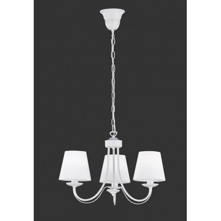 Trio Lampa wisząca klasyczna CORTEZ 110600331 biały