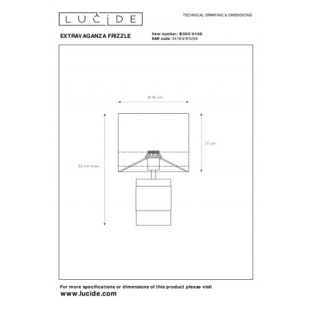 Lucide Lampa stołowa EXTRAVAGANZA FRIZZLE 10500/81/66 różowy, złoty i odcienie złota