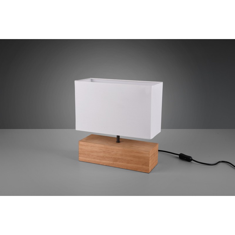 RL Lampa stołowa WOODY R50181030 drewno jasne i ciemne, biały