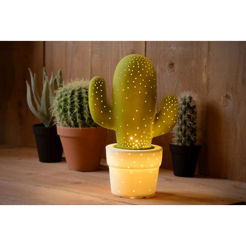 Lucide Lampa stołowa CACTUS 13513/01/33 zielony