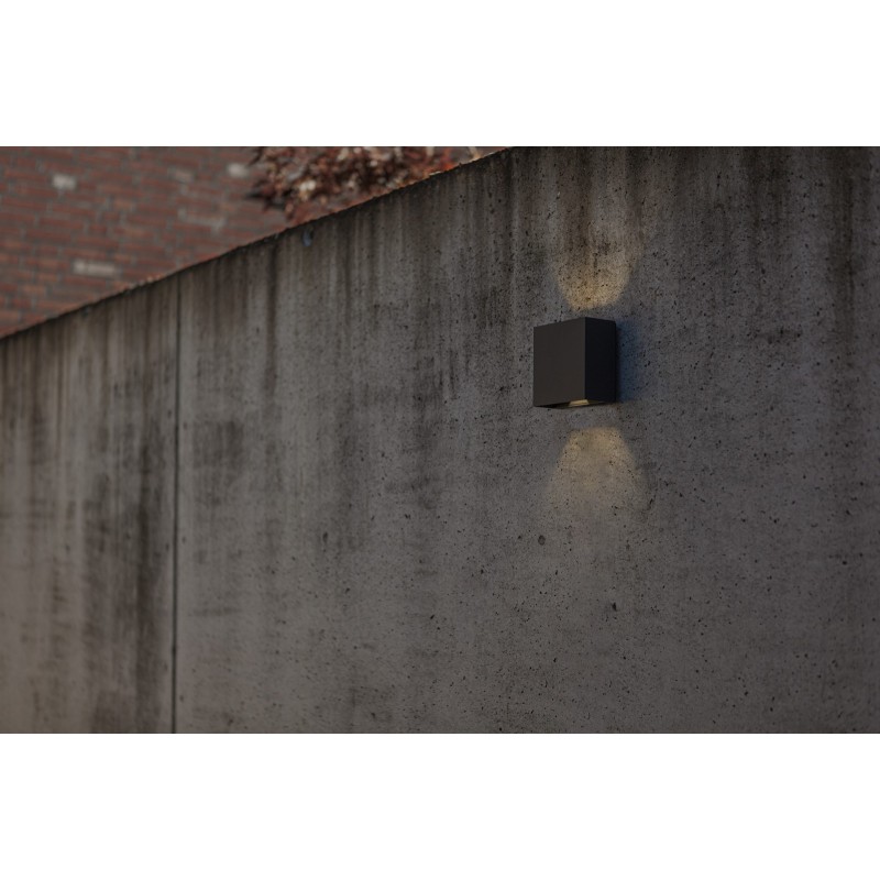 Lutec Lampa zewnętrzna ścienna GEMINI 5104003012 czarny