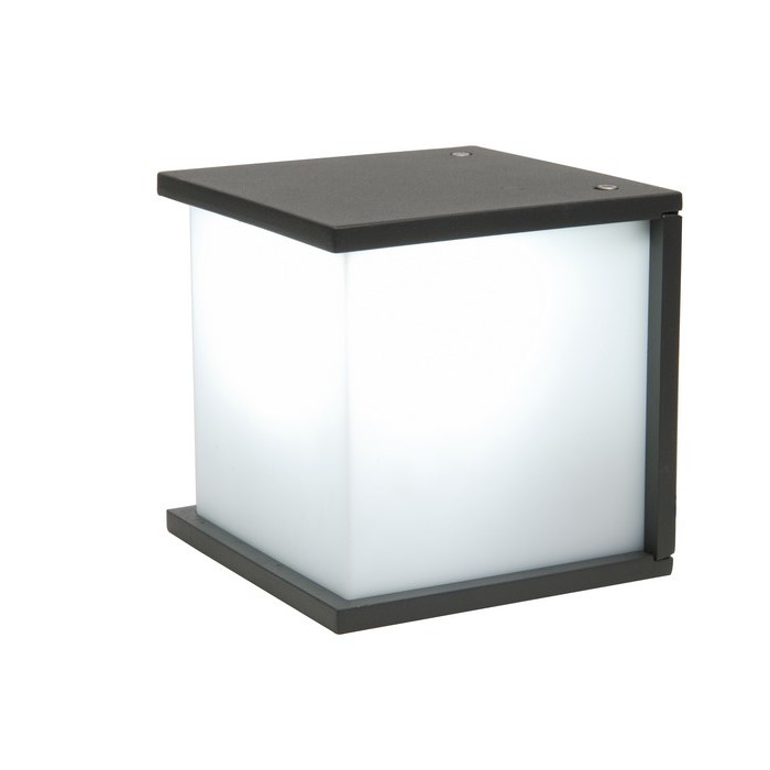 Lutec Lampa zewnętrzna ścienna BOX CUBE 5184601118 antracyt
