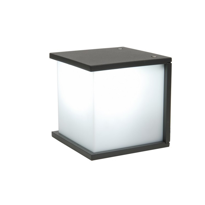 Lutec Lampa zewnętrzna ścienna BOX CUBE 5184601118 antracyt