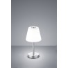 Trio Lampa stołowa EMERALD 525490107 srebrny i odcienie srebra, biały