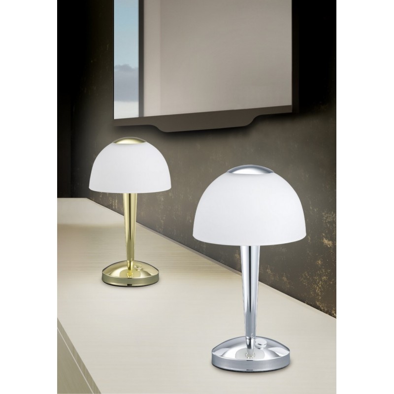 Trio Lampa stołowa VENTURA 529990107 srebrny i odcienie srebra, biały