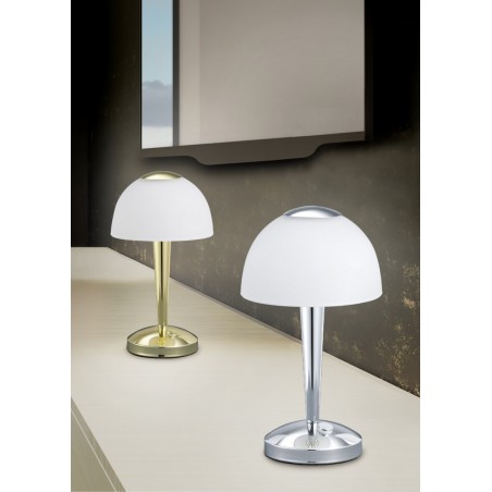 Trio Lampa stołowa VENTURA 529990107 srebrny i odcienie srebra, biały