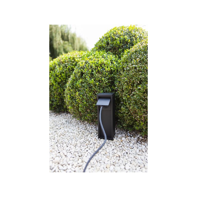 Lutec Lampa zewnętrzna stojąca MAINS 9702203012 czarny