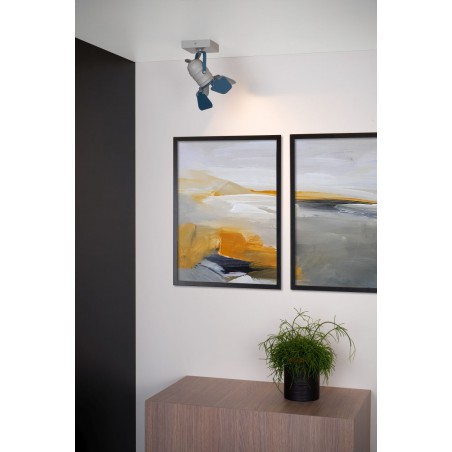 Lucide Reflektor sufitowy PICTO 17997/01/35 niebieski, szary i odcienie szarości