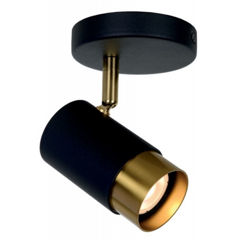 Lucide Reflektor sufitowy FLORIS 35913/01/30 czarny, złoty i odcienie złota
