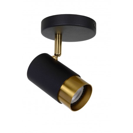 Lucide Reflektor sufitowy FLORIS 35913/01/30 czarny, złoty i odcienie złota