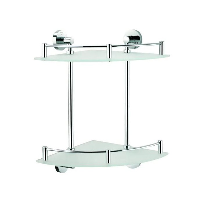 Stella Classic Półka narożna podwójna chrom /...
