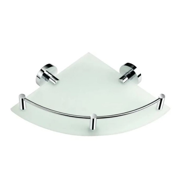 Stella Classic Półka narożna chrom / szkło