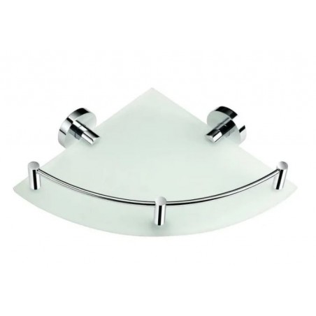 Stella Classic Półka narożna chrom / szkło