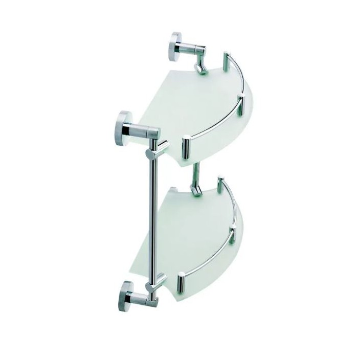 Stella Classic Półka półokrągła podwójna chrom...