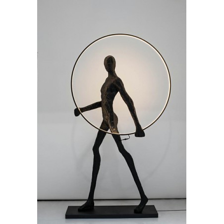 Lampa podłogowa HUMAN ROUND  włókno szklane