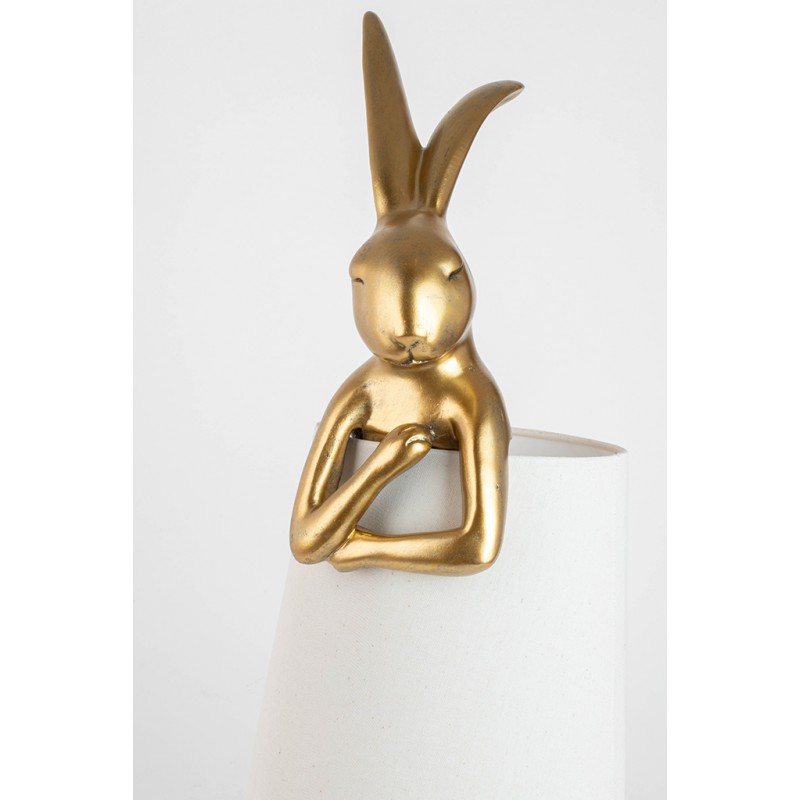 KARE lampa stołowa RABBIT złota / biała