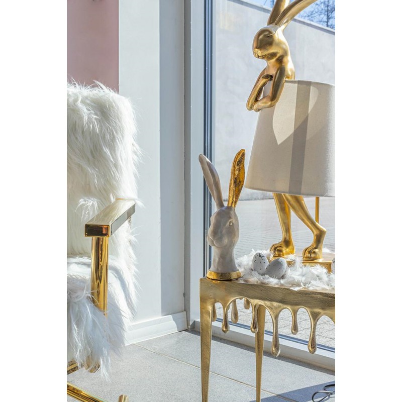 KARE lampa stołowa RABBIT złota / biała