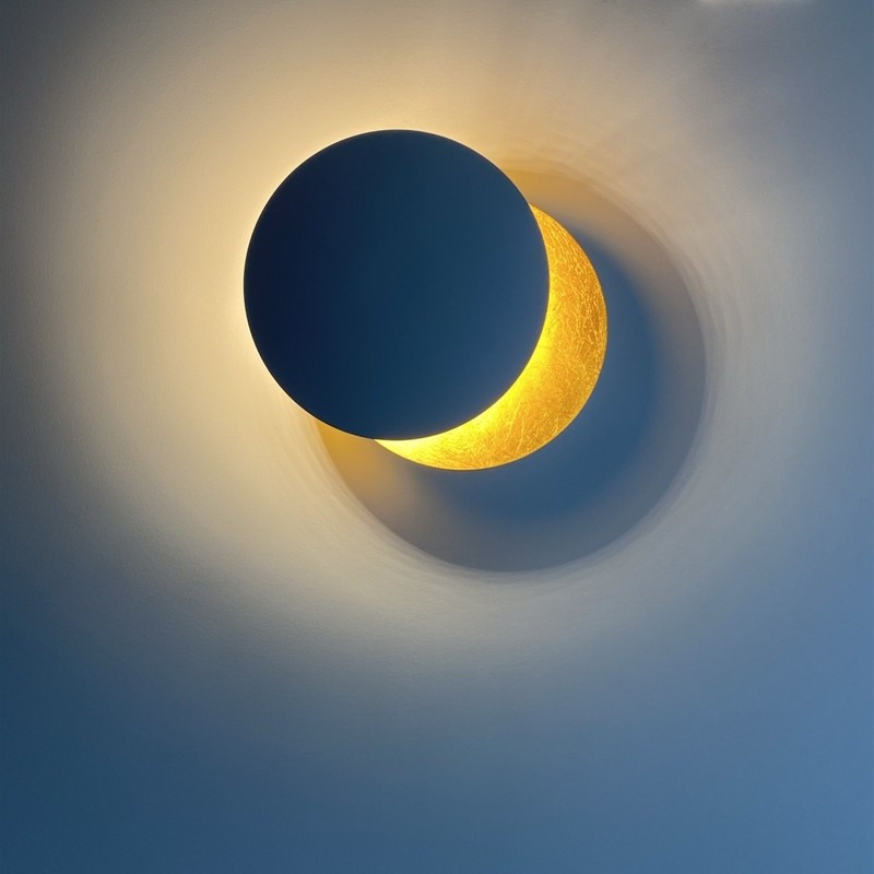 Lampa ścienna ECLISE złota / czarna