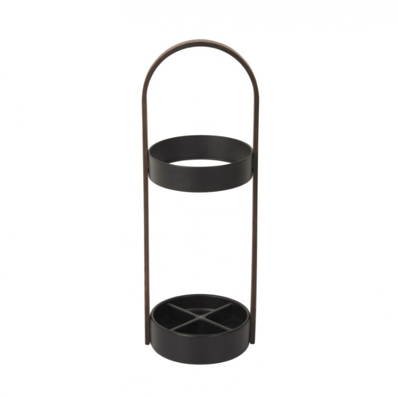 UMBRA stojak na parasolki BELLWOOD  ciemno brązowy