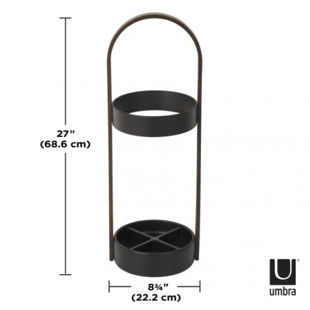 UMBRA stojak na parasolki BELLWOOD  ciemno brązowy