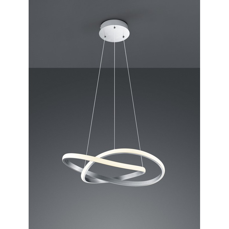 RL Lampa wisząca LED nowoczesna COURSE R32051107 srebrny i odcienie srebra