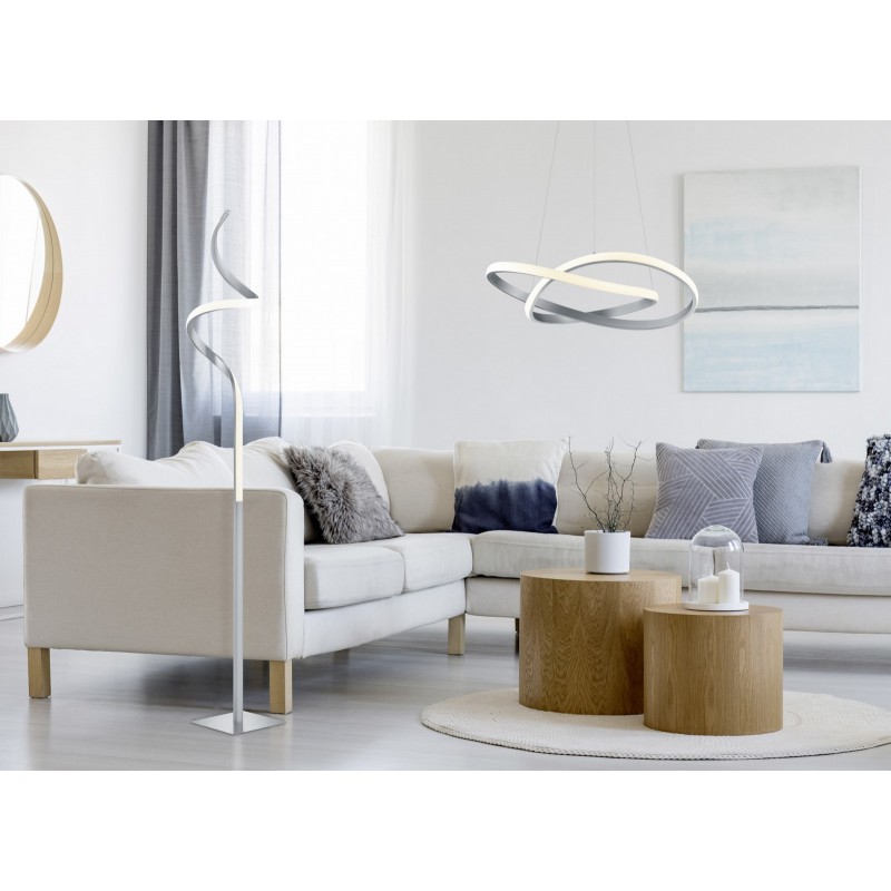 RL Lampa wisząca LED nowoczesna COURSE R32051107 srebrny i odcienie srebra