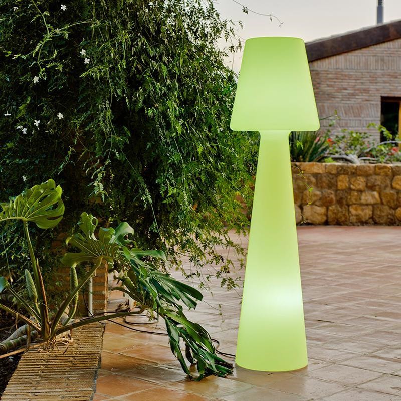 NEW GARDEN lampa podłogowa LOLA 165 C biała - LED, przewód