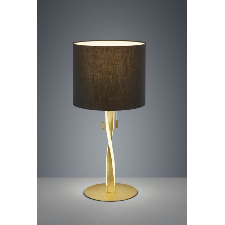 Trio Lampa stołowa NANDOR 575310379 złoty i odcienie złota, czarny