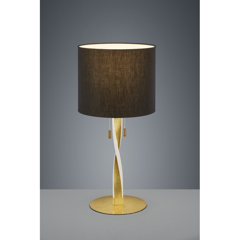 Trio Lampa stołowa NANDOR 575310379 złoty i odcienie złota, czarny