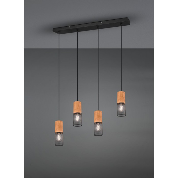 Trio Lampa wisząca nowoczesna TOSH 304300432 czarny