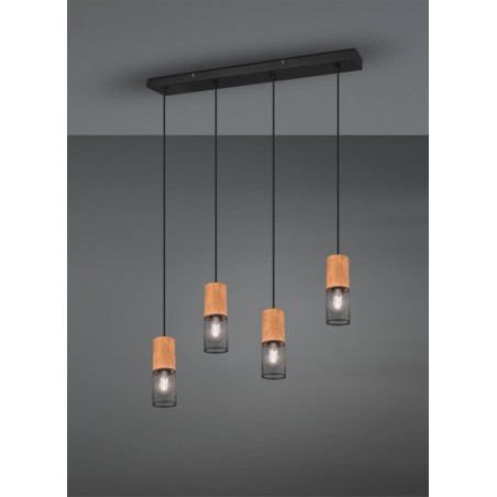 Trio Lampa wisząca nowoczesna TOSH 304300432 czarny