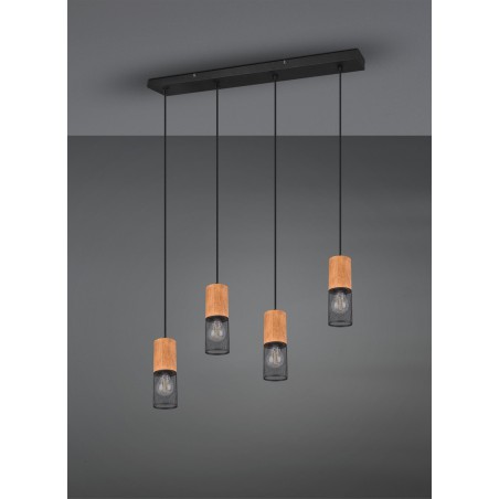 Trio Lampa wisząca nowoczesna TOSH 304300432 czarny