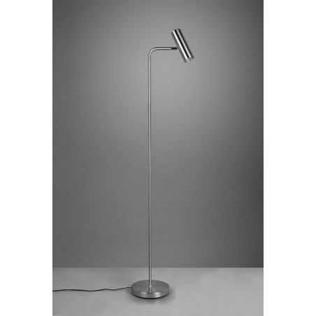 Trio Lampa podłogowa MARLEY 412400107 srebrny i odcienie srebra