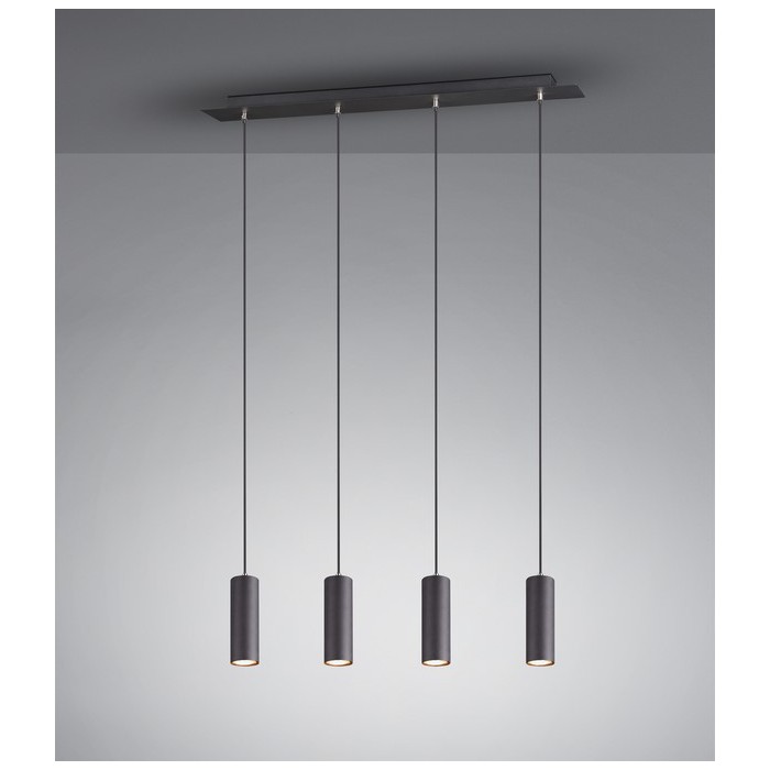 Trio Lampa wisząca nowoczesna MARLEY 312400432 czarny