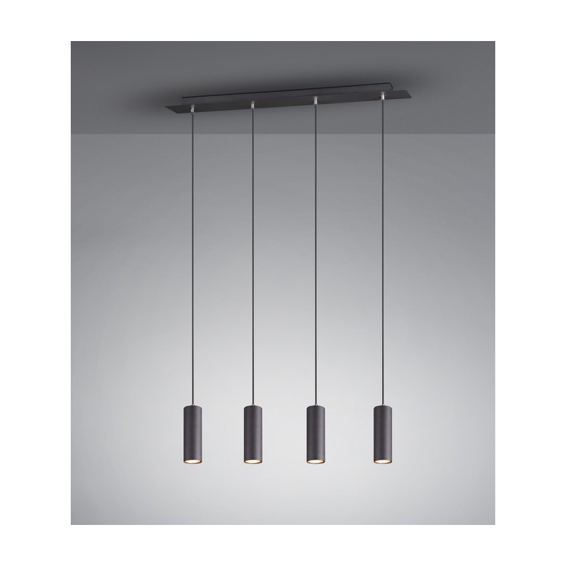 Trio Lampa wisząca nowoczesna MARLEY 312400432 czarny