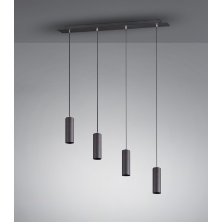 Trio Lampa wisząca nowoczesna MARLEY 312400432 czarny
