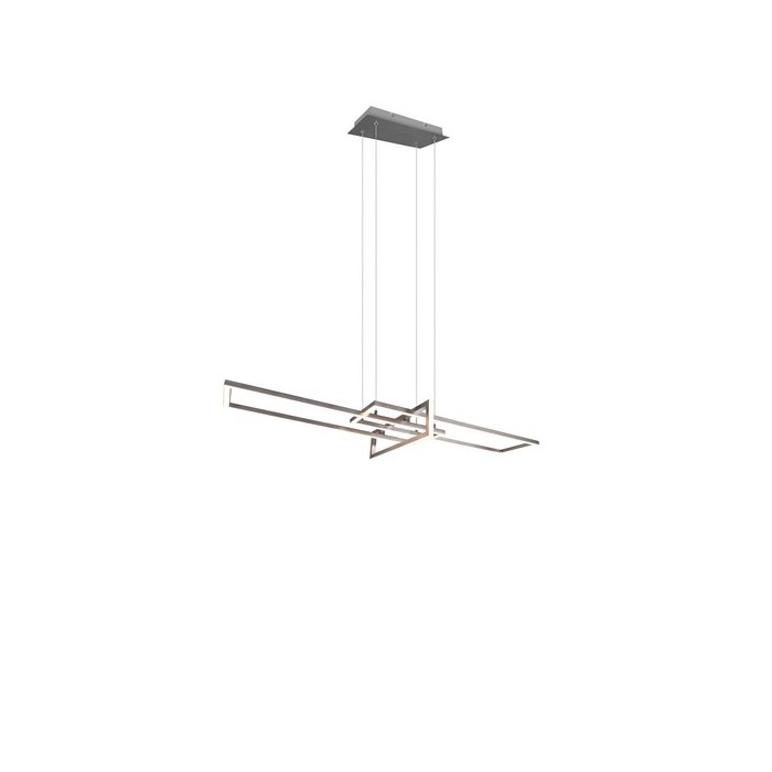 Trio Lampa wisząca LED nowoczesna SALINAS 320310307 srebrny i odcienie srebra