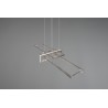 Trio Lampa wisząca LED nowoczesna SALINAS 320310307 srebrny i odcienie srebra